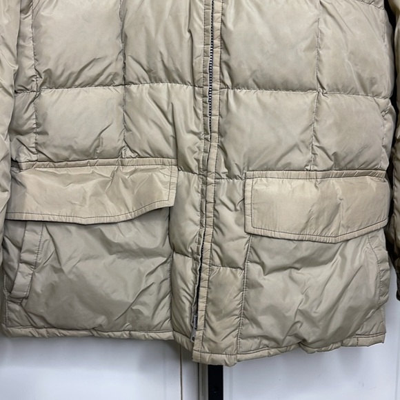 Vintage Tempco Men’s Goose Down Quilt Puffer Jacket Coat Tan Sz 42 - Picture 3 of 11